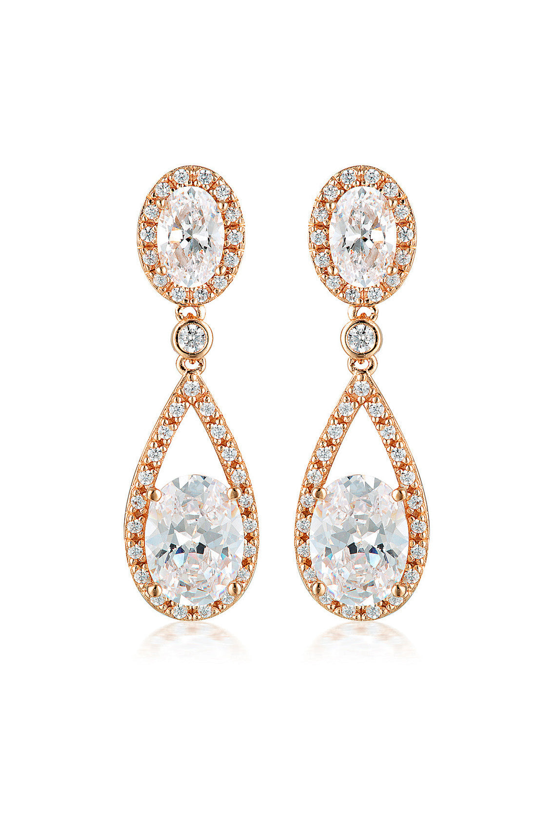 AURORA RADIENCE EARRINGS ROSE GOLD