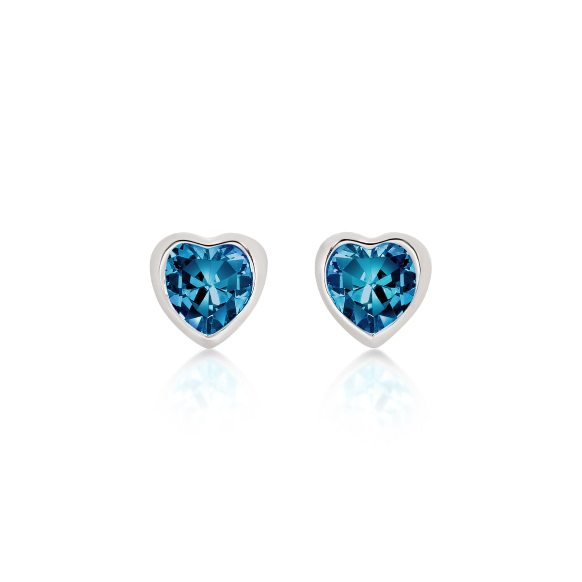 Silver DECEMBER Birthstone Studs
