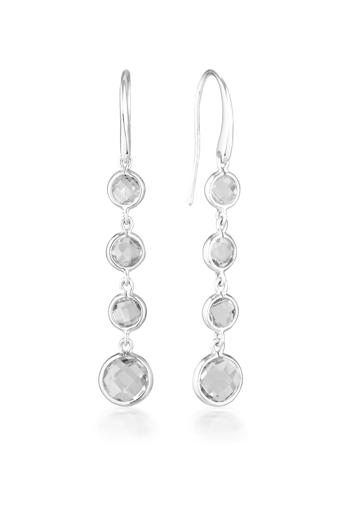 HELIOS DROP EARRINGS SILVER