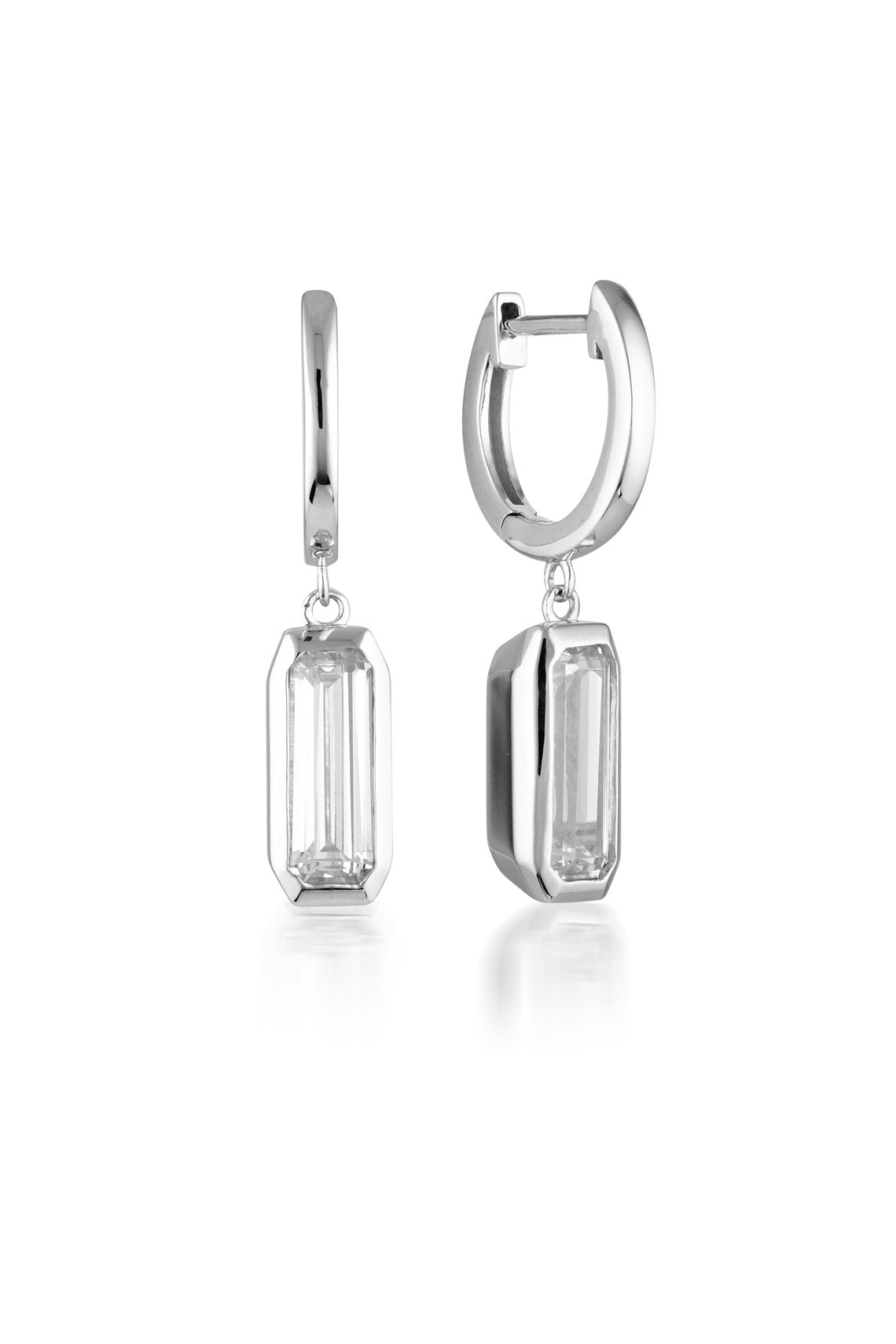EMILIO SILVER DROP EARRINGS