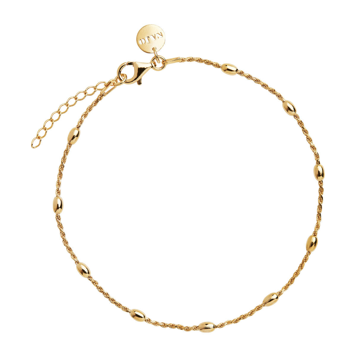 NAJO Cassiopeia Yellow Gold Anklet (23cm+ext)