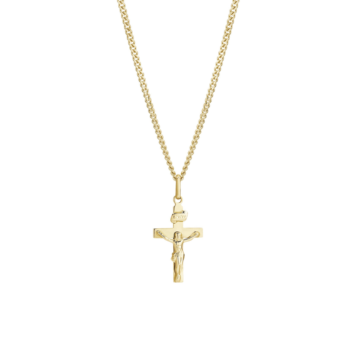 9ct gold crucifix pendant