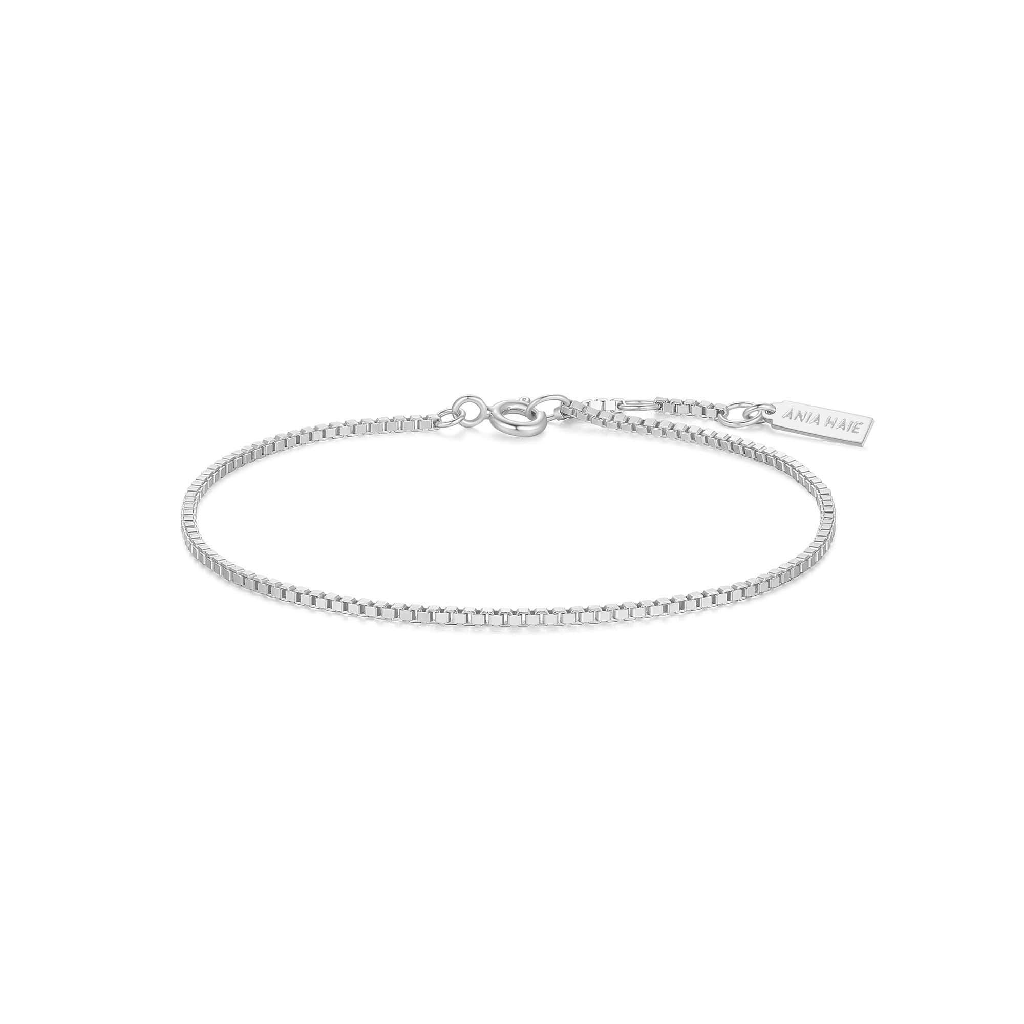 Ania Haie Silver Box Chain Bracelet