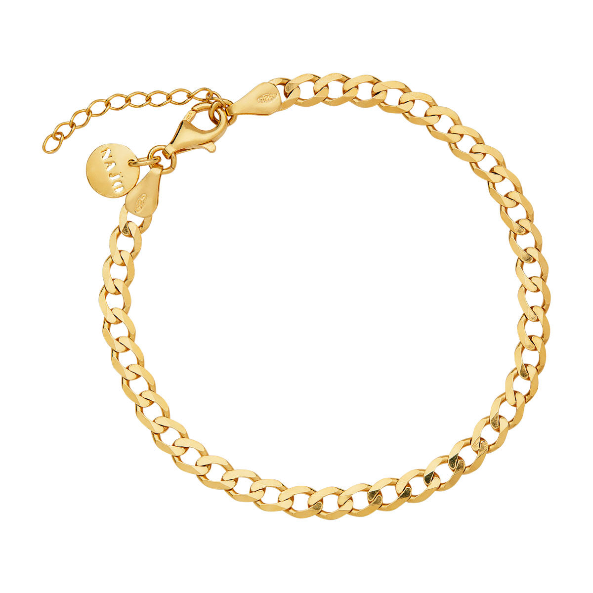 NAJO Marchioness Yellow Gold Petite Bracelet (18.5cm+ex)