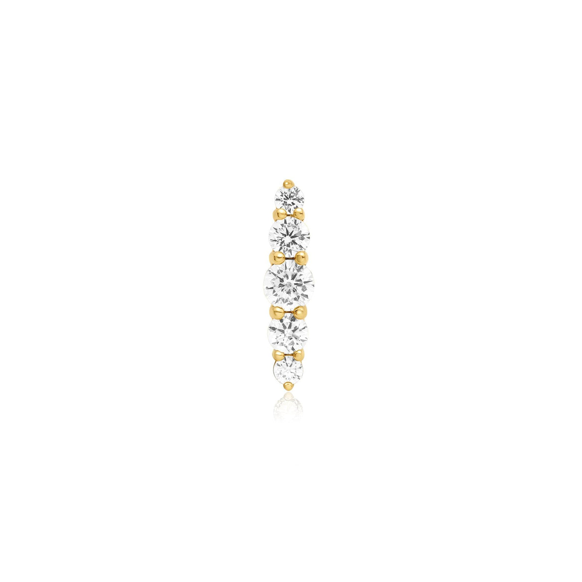 Ania Haie Gold Bar Barbell Single Earring