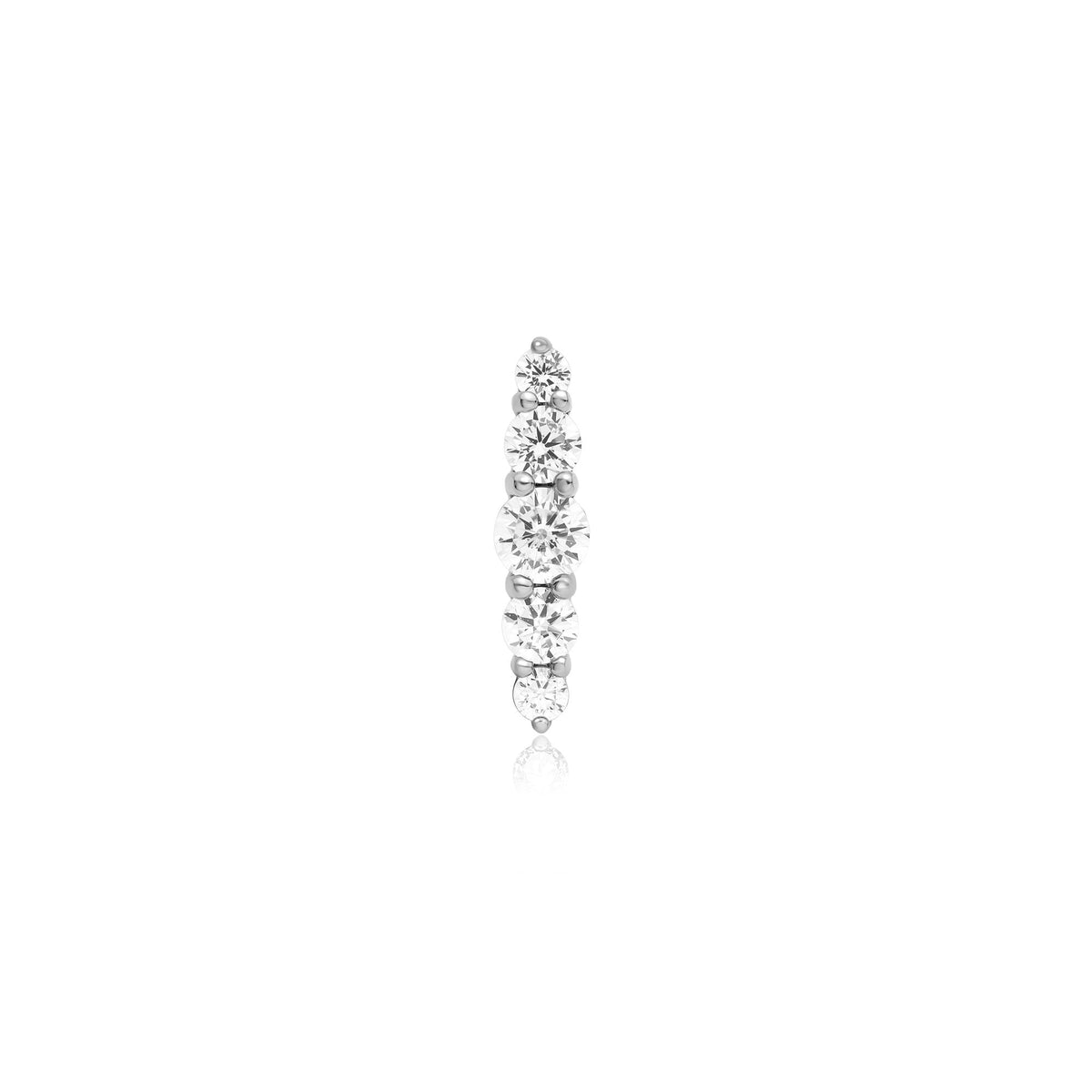 Ania Haie Silver Bar Barbell Single Earring
