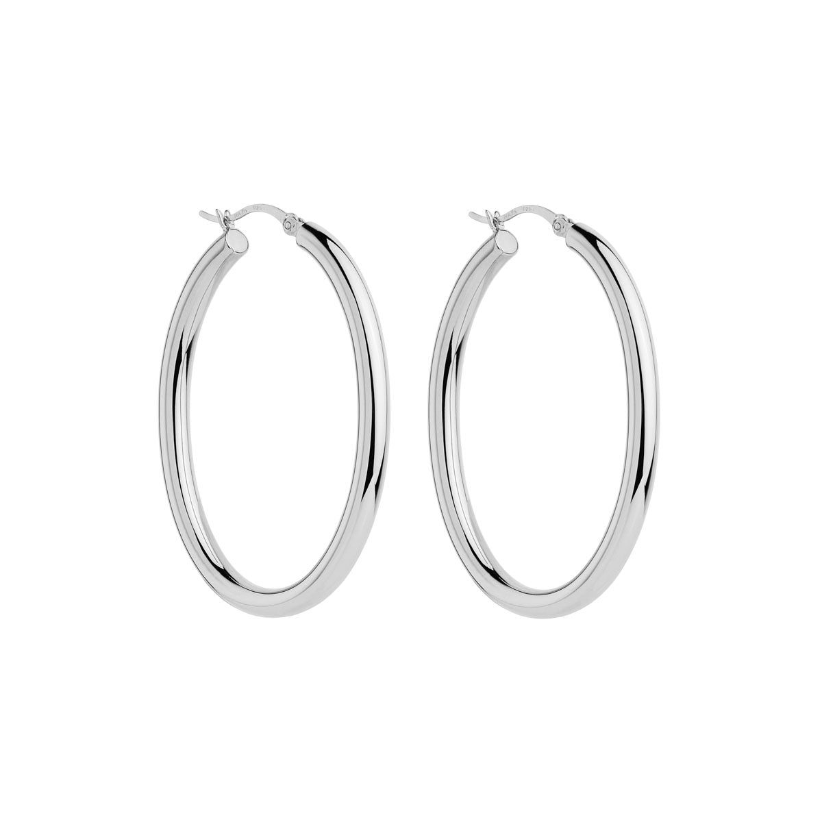 NAJO Orbit Silver Hoop Earrings