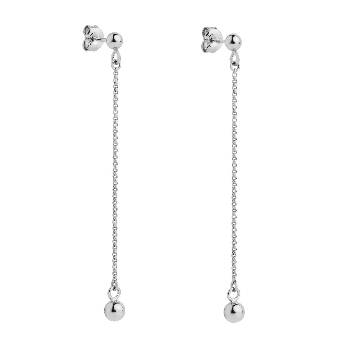 NAJO Sunbeam Silver Stud Drop Earrings