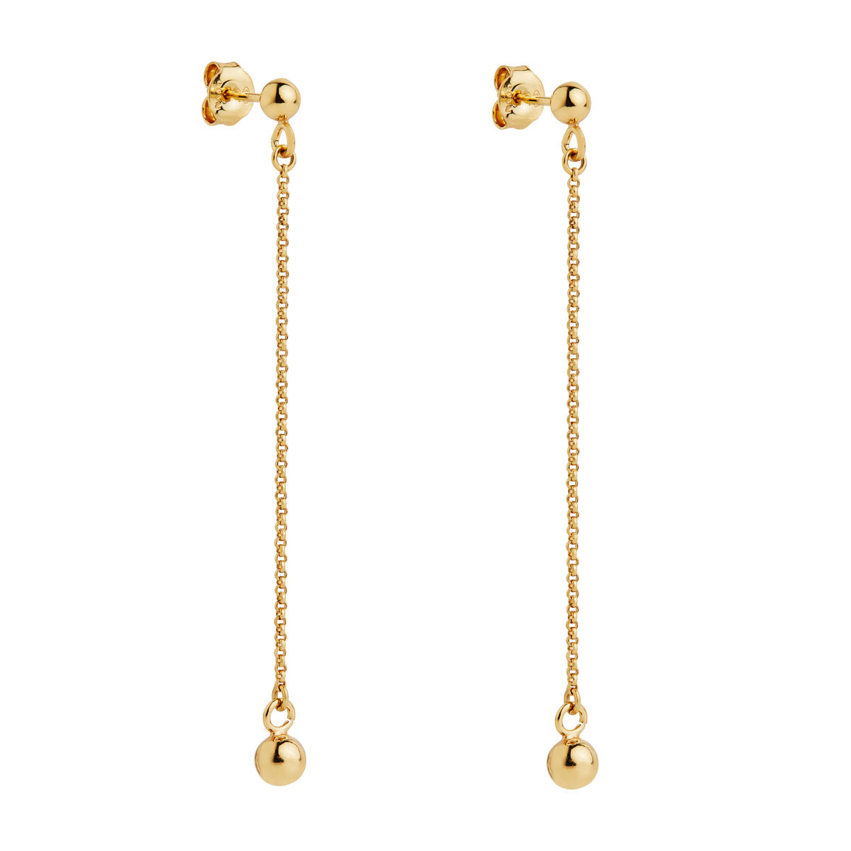 NAJO Sunbeam Yellow Gold Stud Drop Earrings
