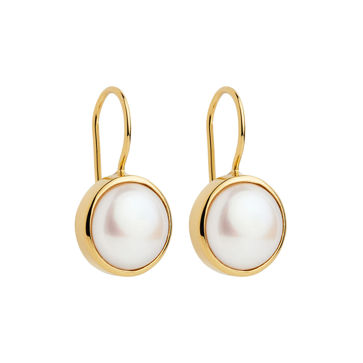 NAJO Chroma Yellow Gold Pearl Earrings