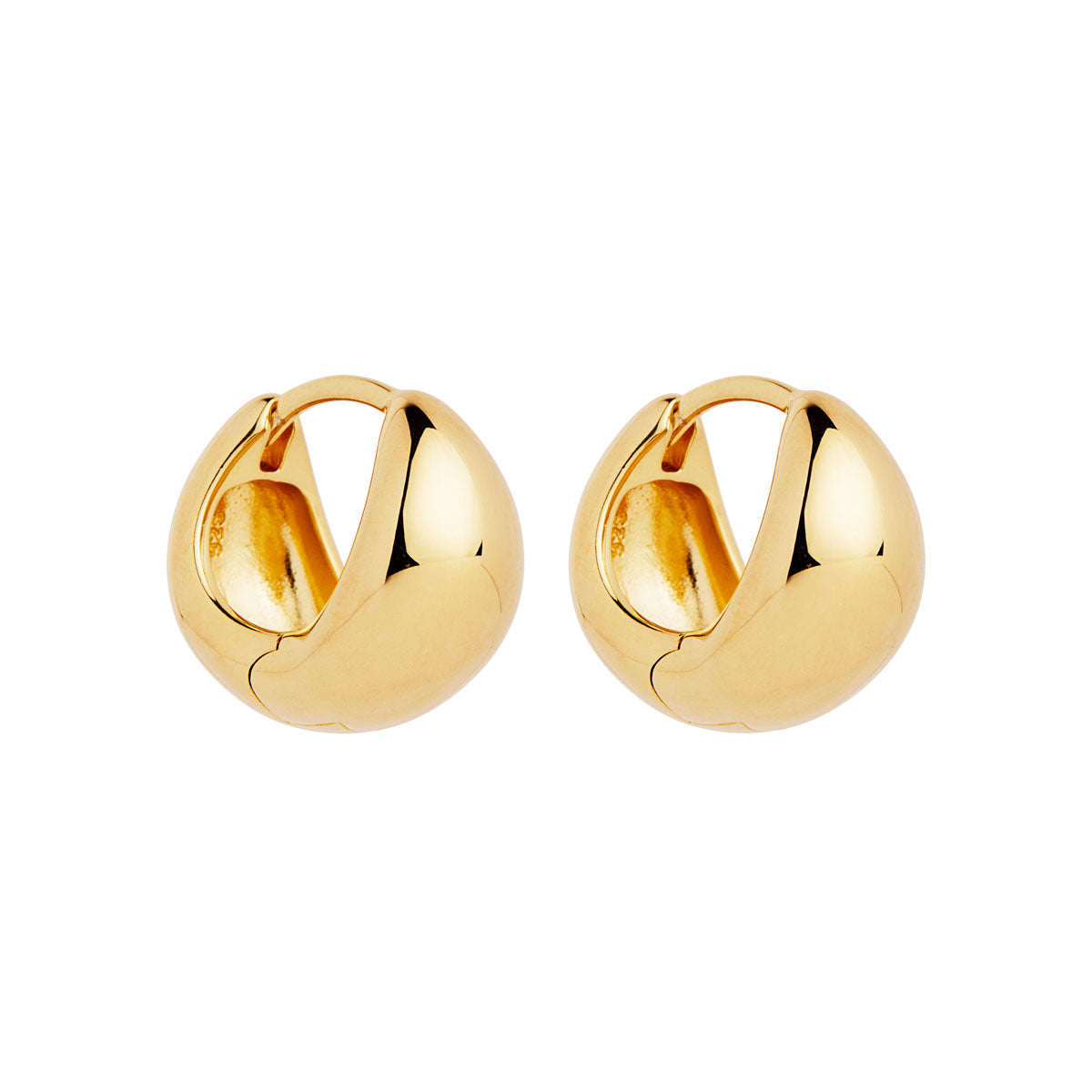 NAJO La Muse Yellow Gold Huggie Earrings