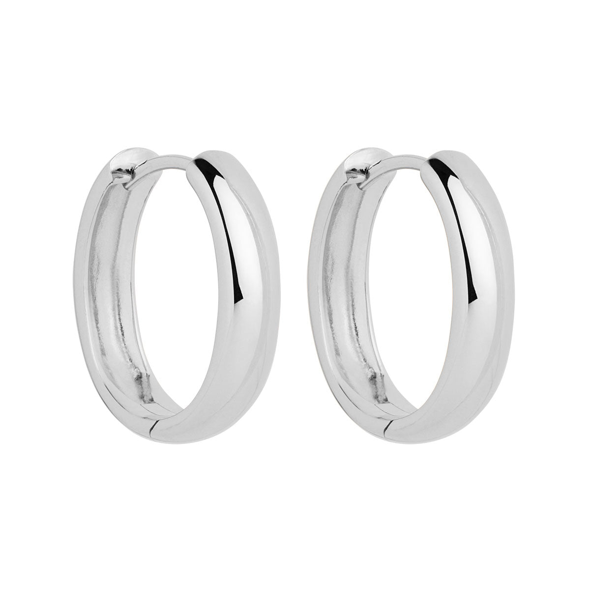NAJO Lumi?re Silver Hoop Earrings
