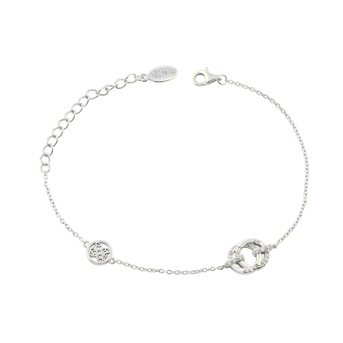 GEORGINI ALCHEMY COUTURE LINK BRACELET SILVER
