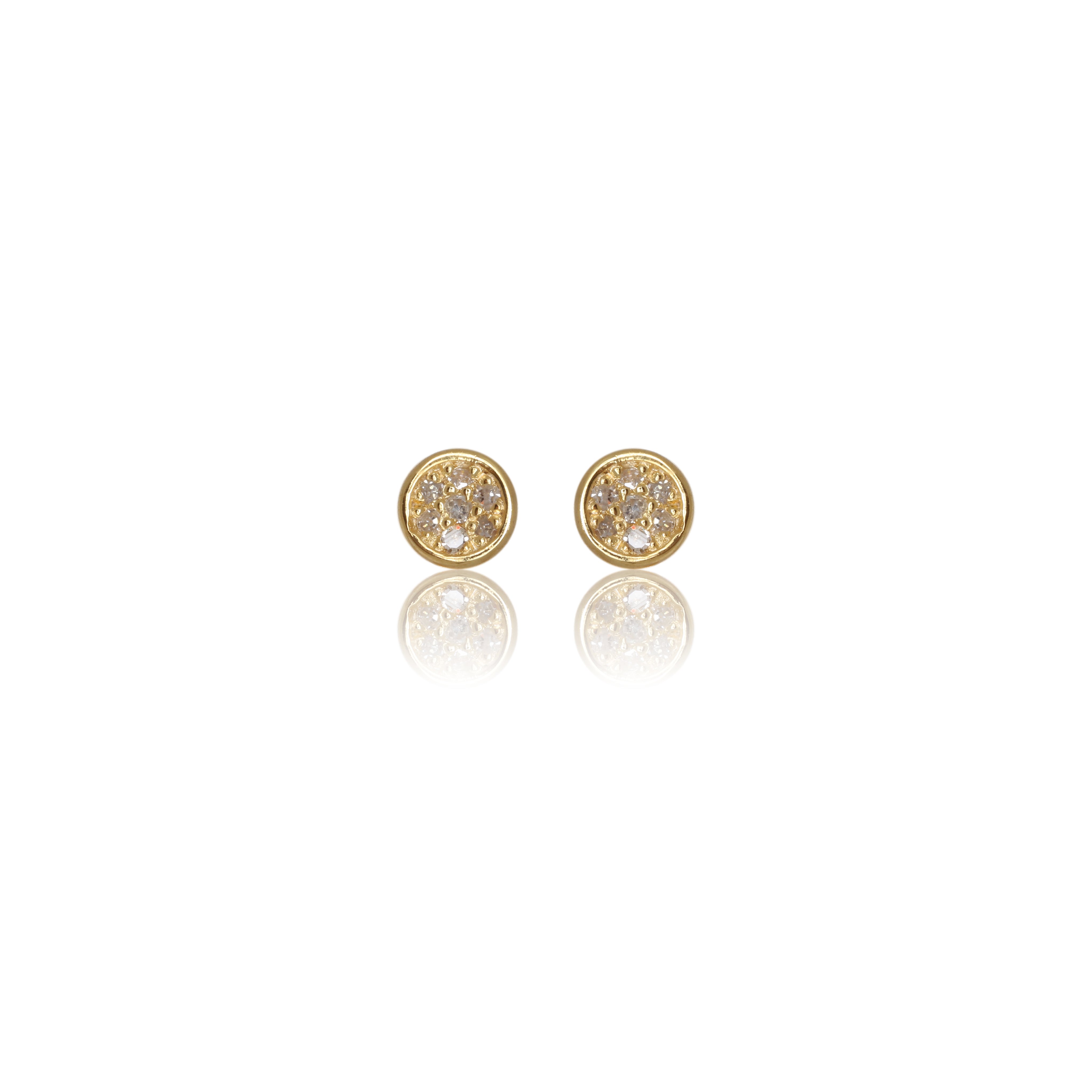 Diamonds by Georgini Fourteen Natural Diamond Dotti Earrings Gold