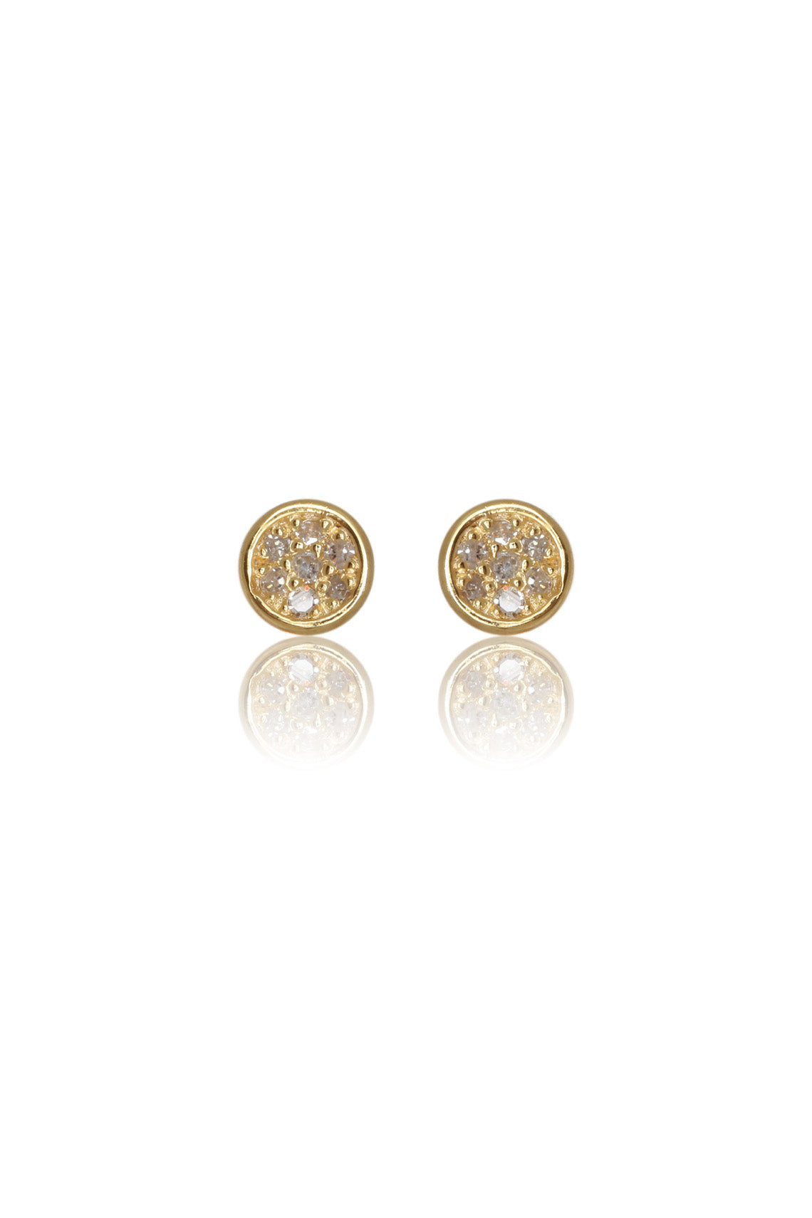 FOURTEEN NATURAL DIAMOND DOTTI EARRINGS GOLD