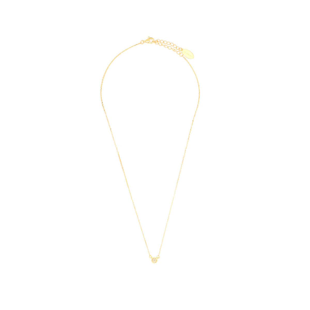 SEVEN NATURAL DIAMOND DOTTI PENDANT GOLD