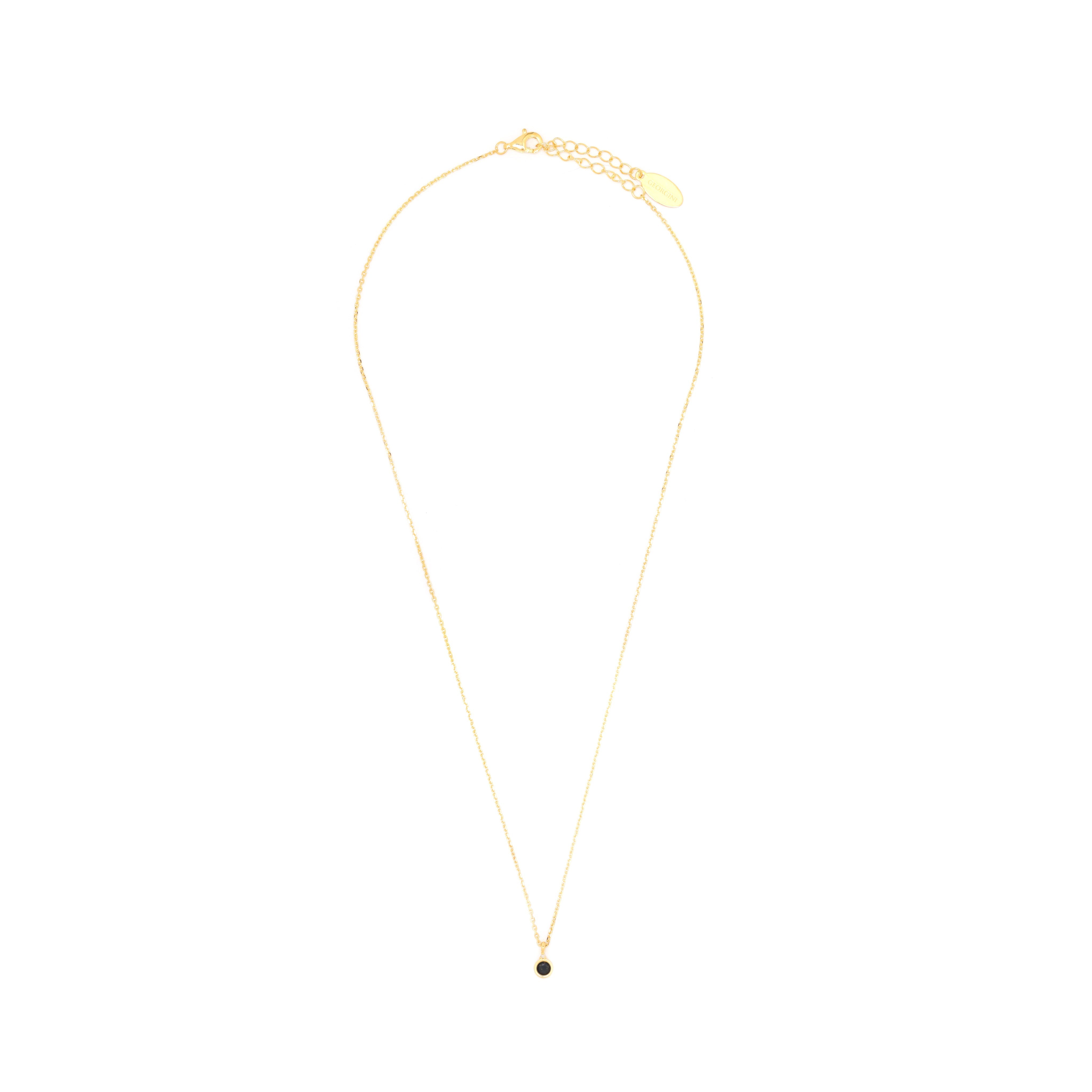Diamonds by Georgini Natural Sapphire and Diamond September Pendant Gold