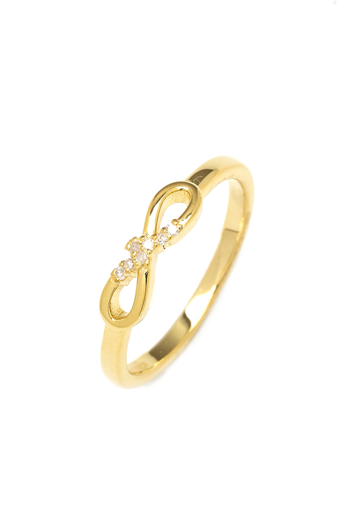 SEVEN NATURAL DIAMOND INFINITY RING GOLD
