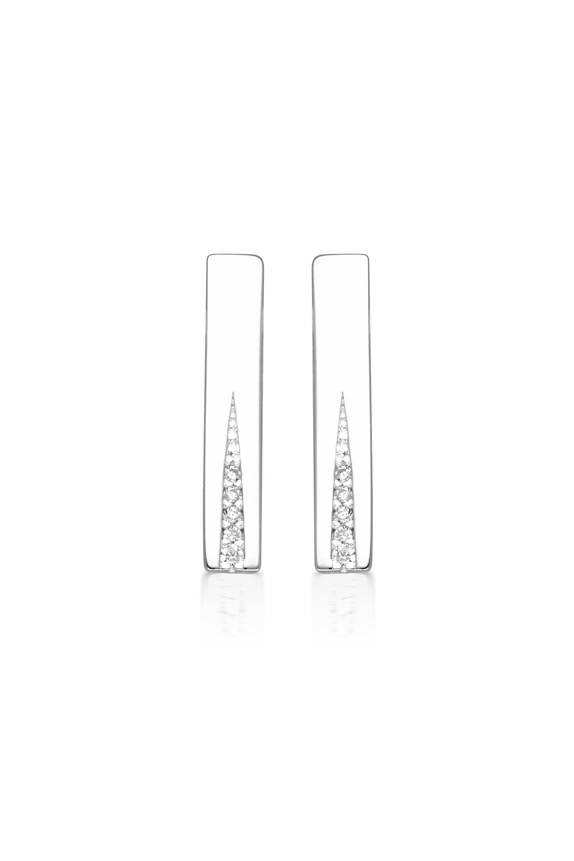 GEORGINI THE LAYERED EDIT GILDED EARRINGS SILVER