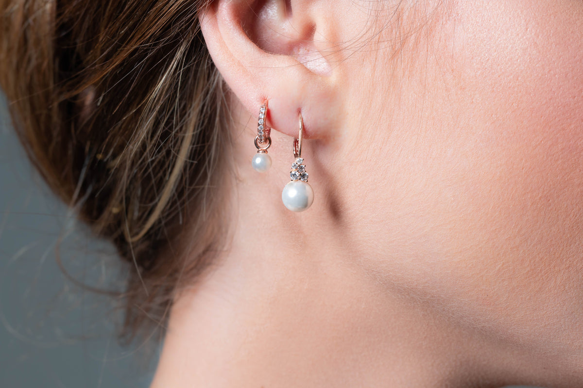 RED CARPET GOVENORS EARRINGS ROSE GOLD