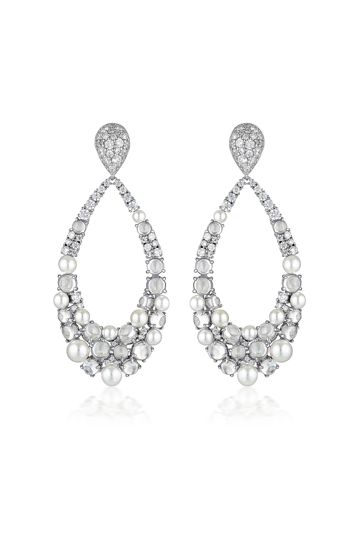 RED CARPET MET EARRINGS SILVER
