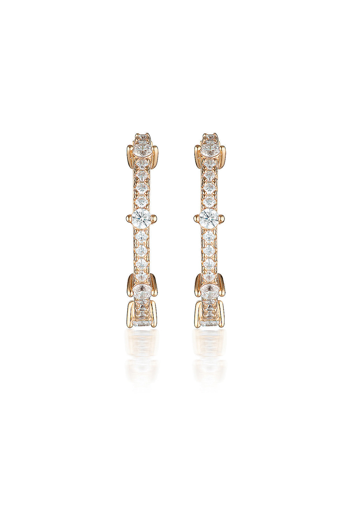 RED CARPET GALA EARRINGS ROSE GOLD