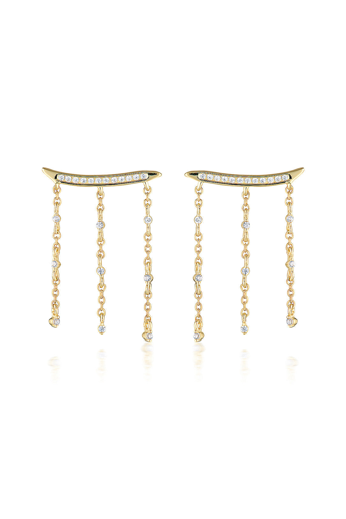 RED CARPET BILLBOARD EARRINGS GOLD