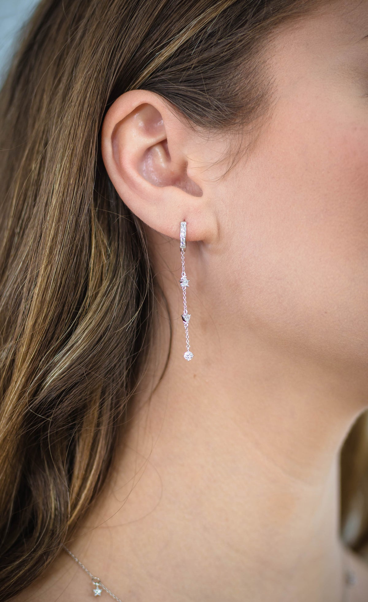 A CHRISTMAS JOURNEY CLARA EARRINGS SILVER