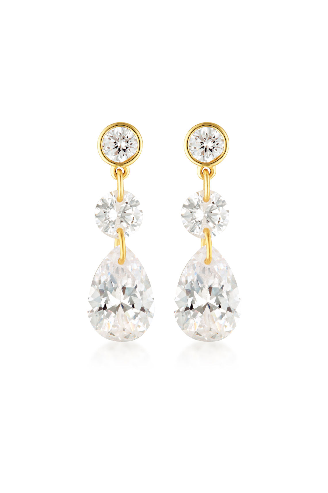 Georgini Mirage Augusta Earrings Gold