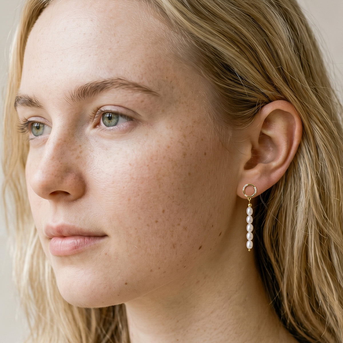 GEORGINI ALCHEMY PHASE EARRINGS GOLD