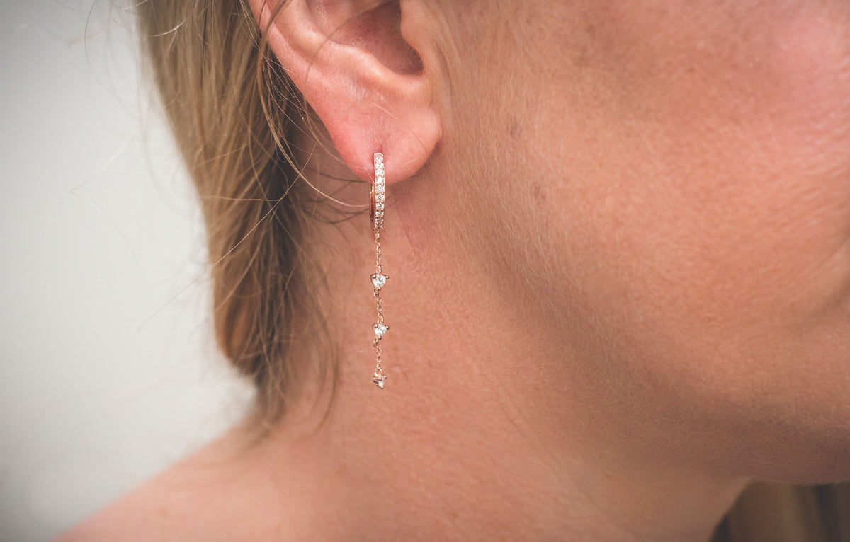 HEIRLOOM LOVED EARRINGS ROSE GOLD