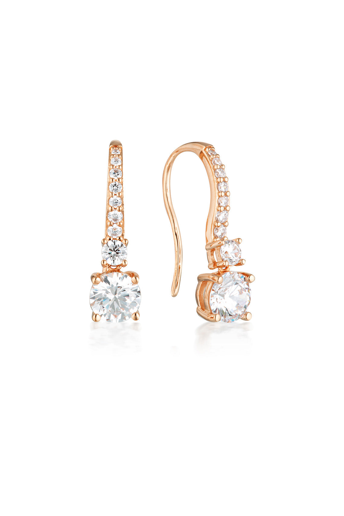 ICONIC BRIDAL DAPHNE EARRINGS ROSE GOLD