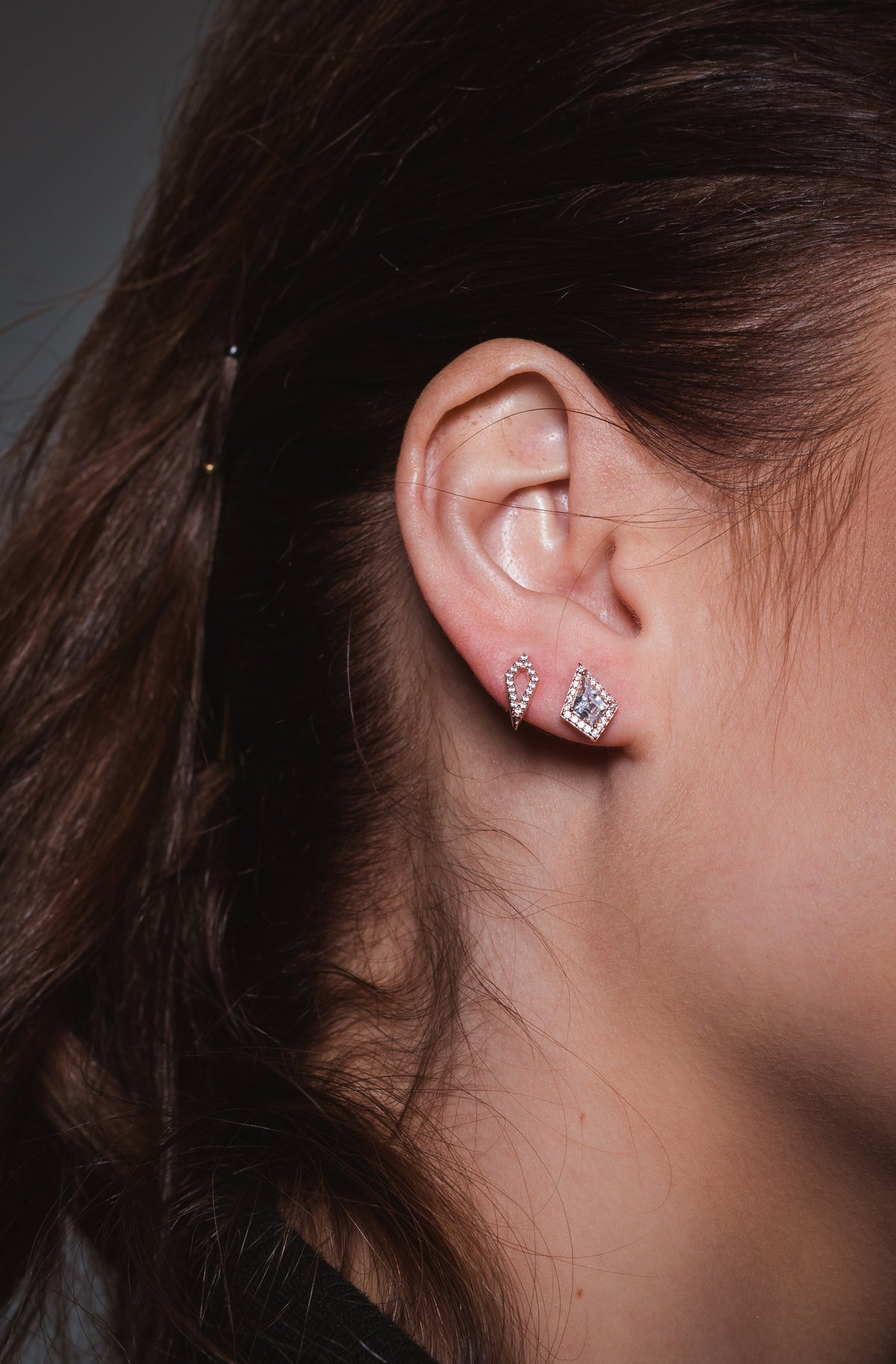 ROCK STAR KITE ROSE GOLD EARRINGS