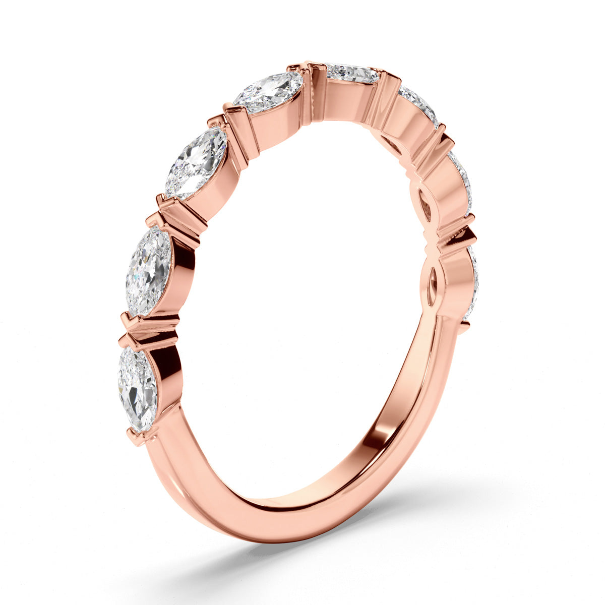 Marquise Cut Diamond Wedding Ring