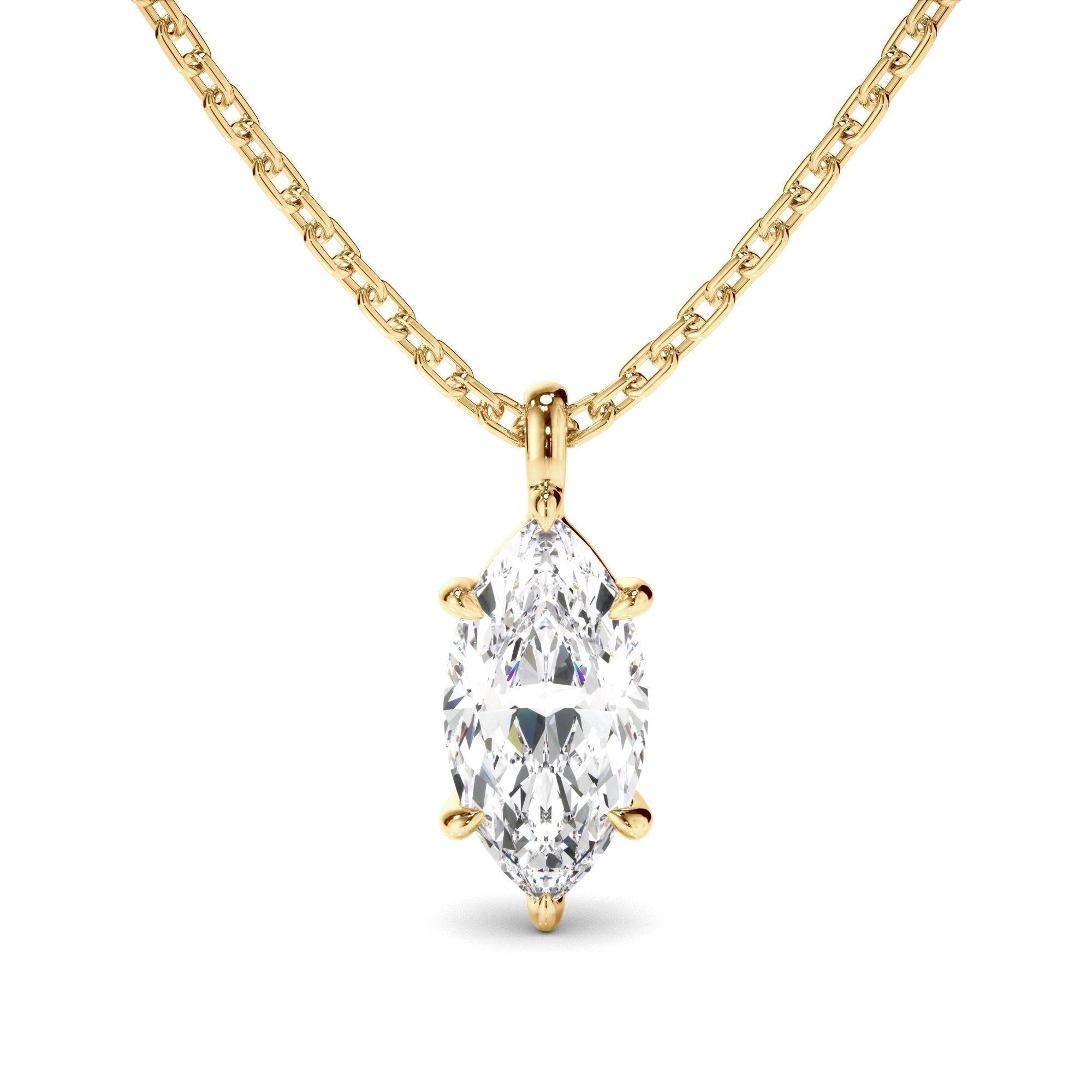 Marquise Cut Diamond Pendant