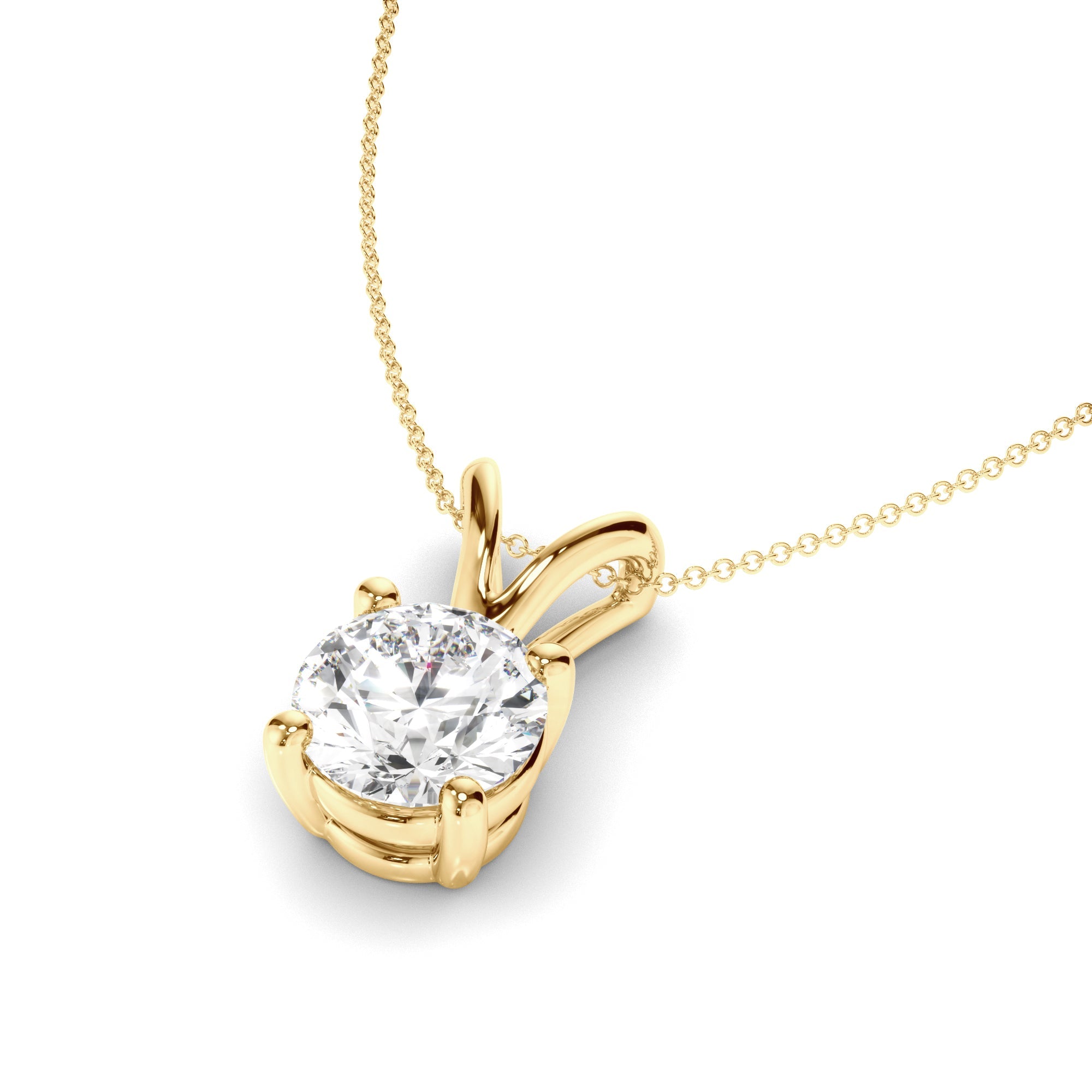 Round Brilliant Cut Diamond Pendant