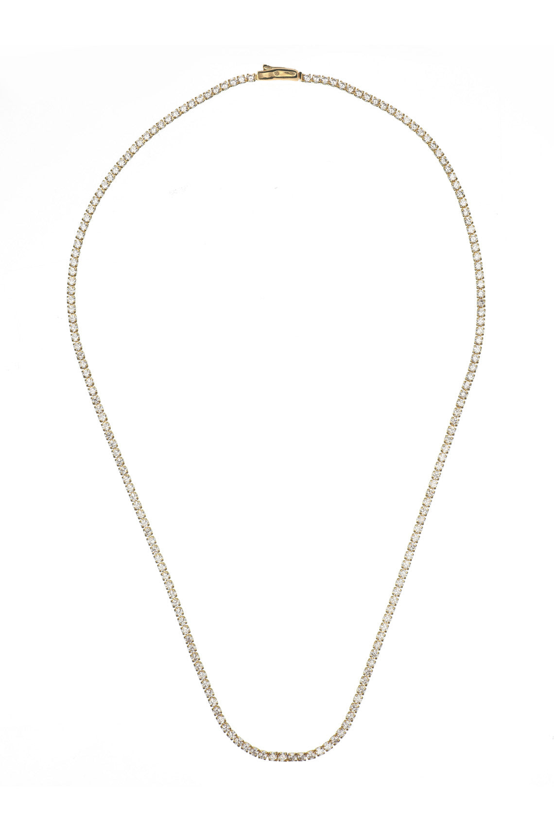 SYDNEY SOIRÉE 2MM TENNIS NECKLACE 42CM GOLD