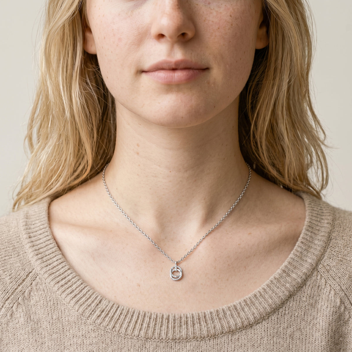 GEORGINI ALCHEMY COUTURE LINK PENDANT SILVER