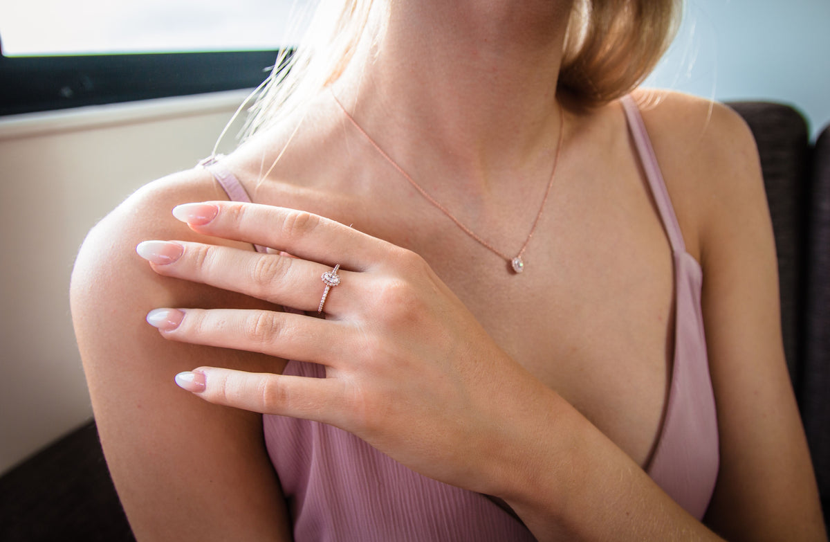 AURORA GLOW RING ROSE GOLD