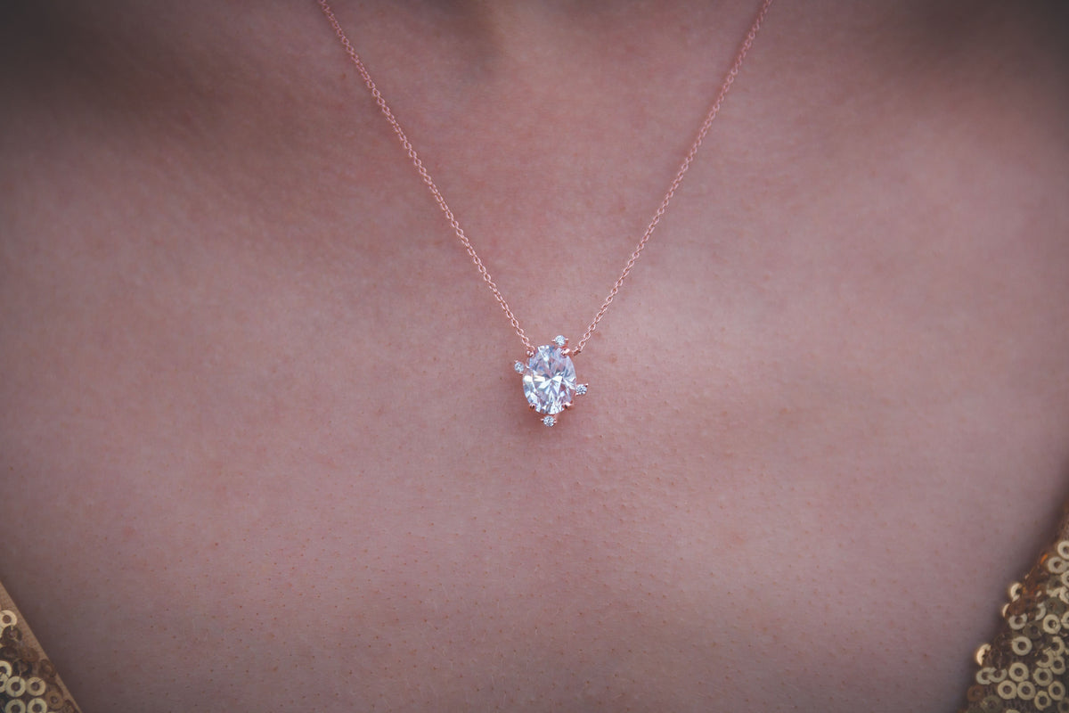 AURORA SOUTHERN LIGHTS PENDANT ROSE GOLD