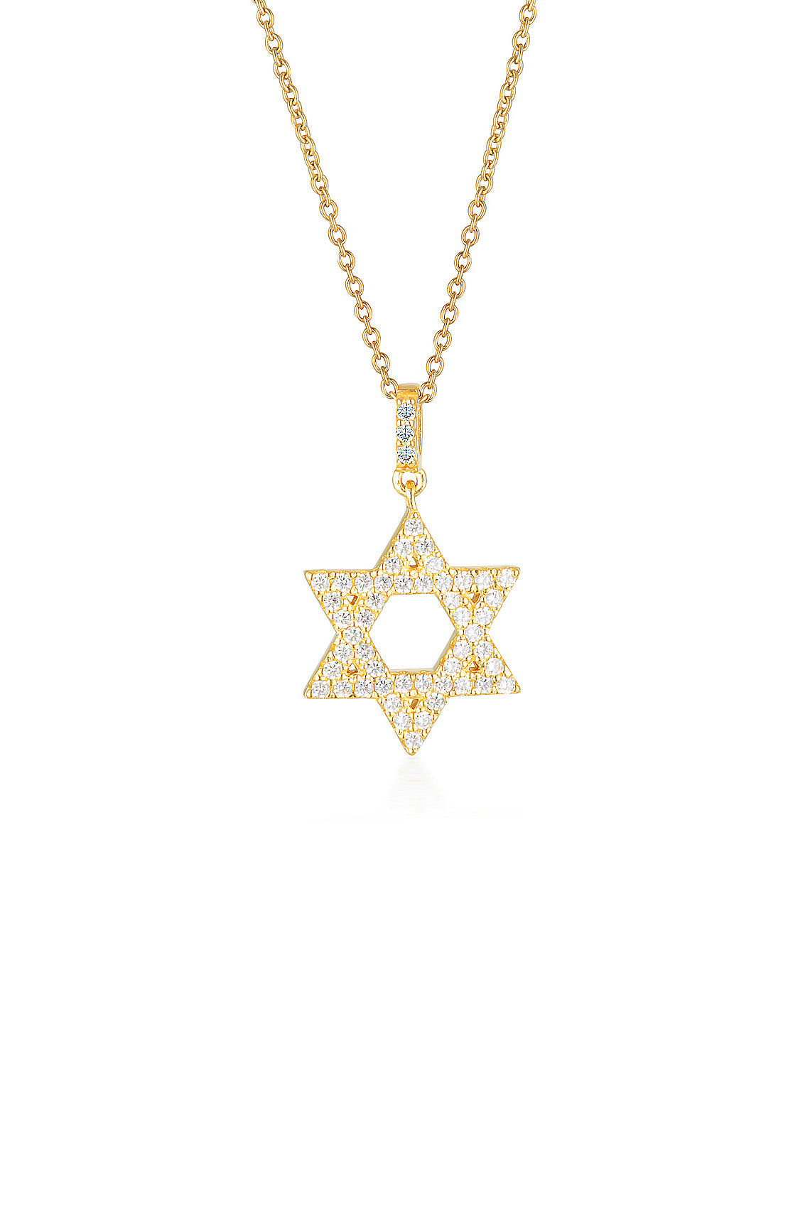 ROCK STAR STAR OF DAVID GOLD PENDANT