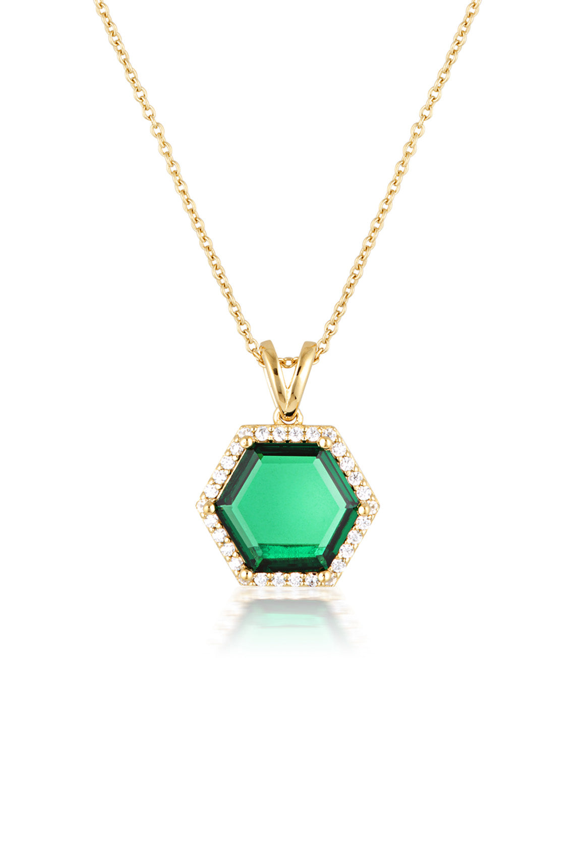 HEXAGON NECKLACE GOLD