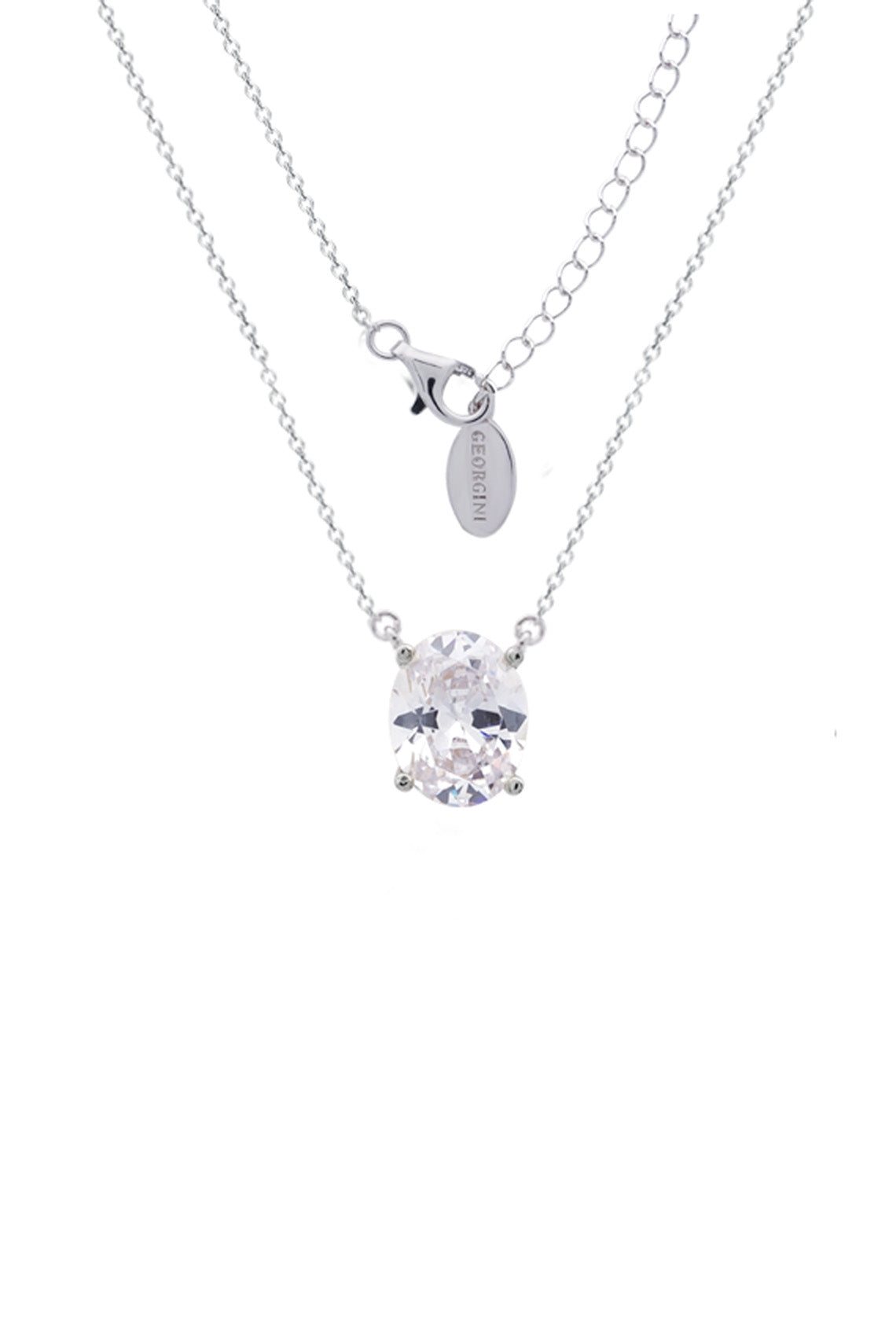 A CHRISTMAS JOURNEY ELLIPSE PENDANT SILVER