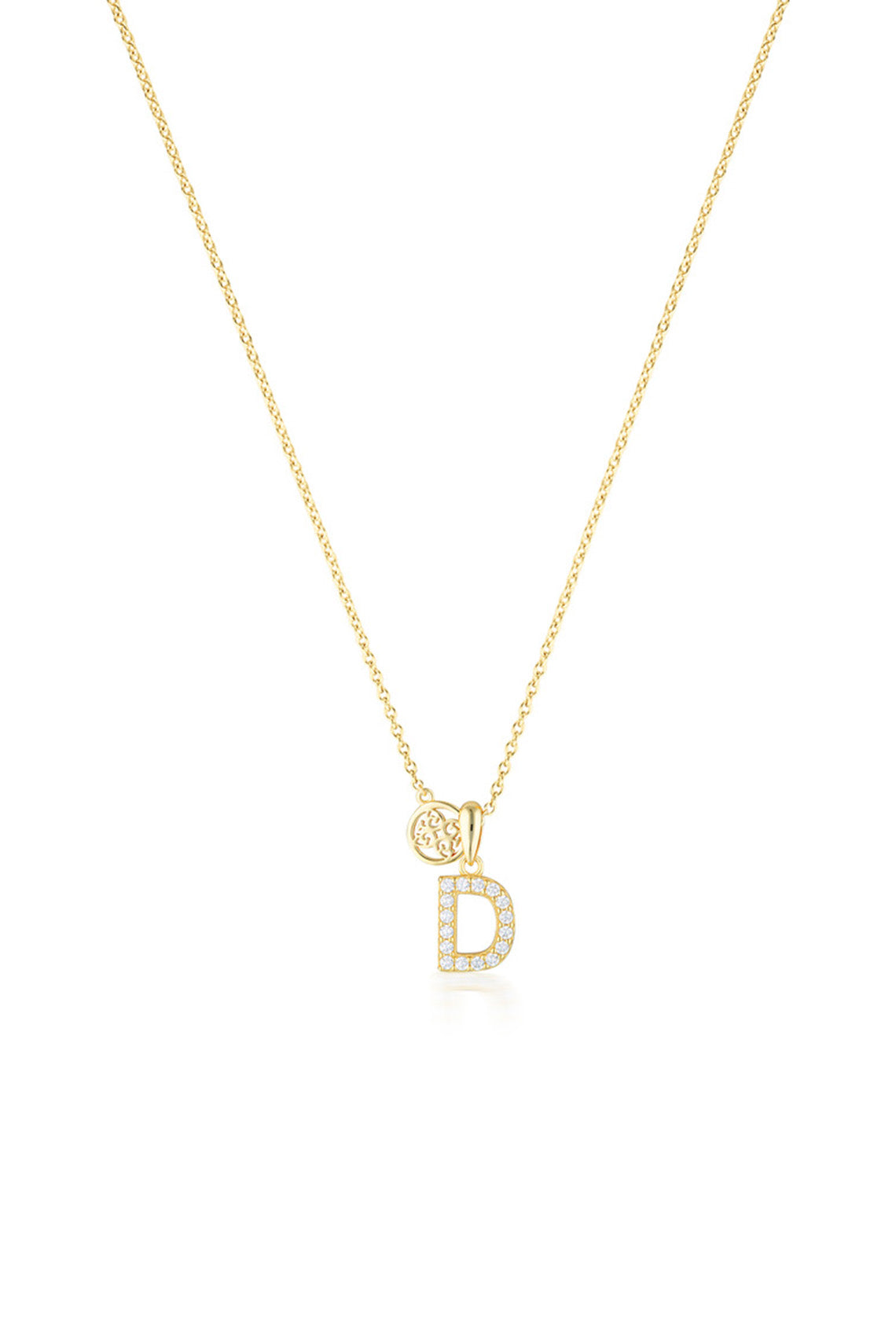 LUXURY LETTERS D INITIAL PENDANT GOLD
