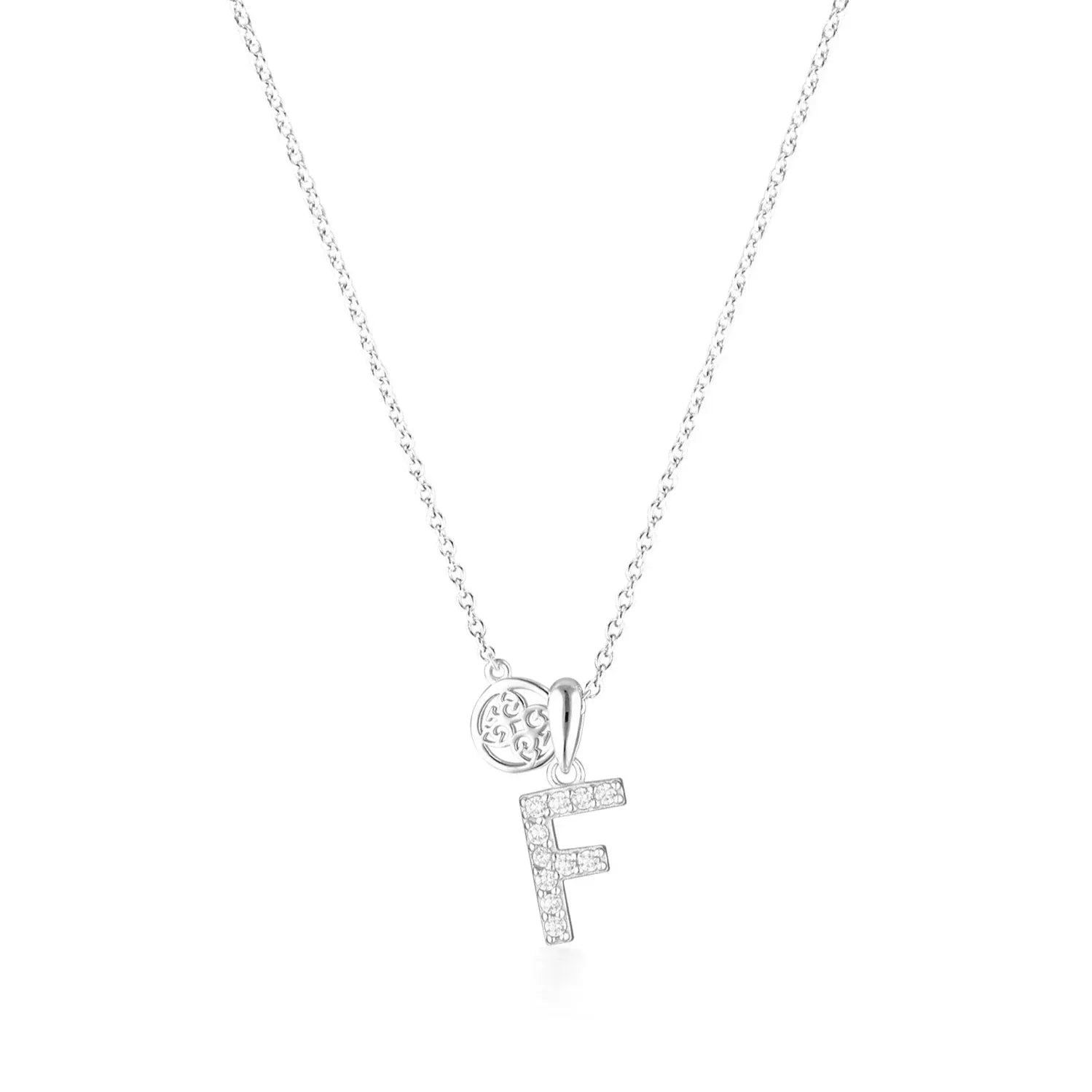 Georgini Luxury Letters F Initial Pendant Silver