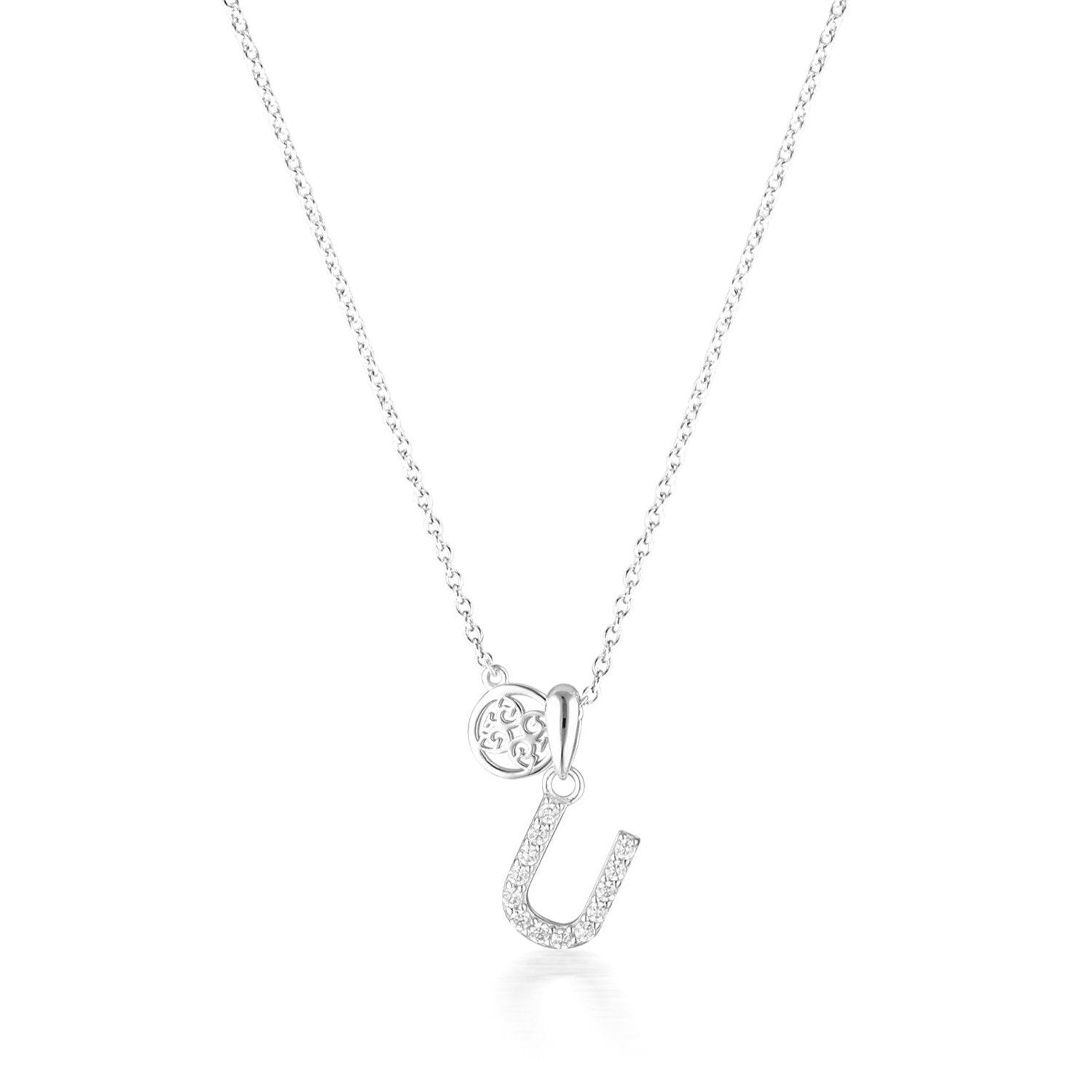 Georgini Luxury Letters U Initial Pendant Silver