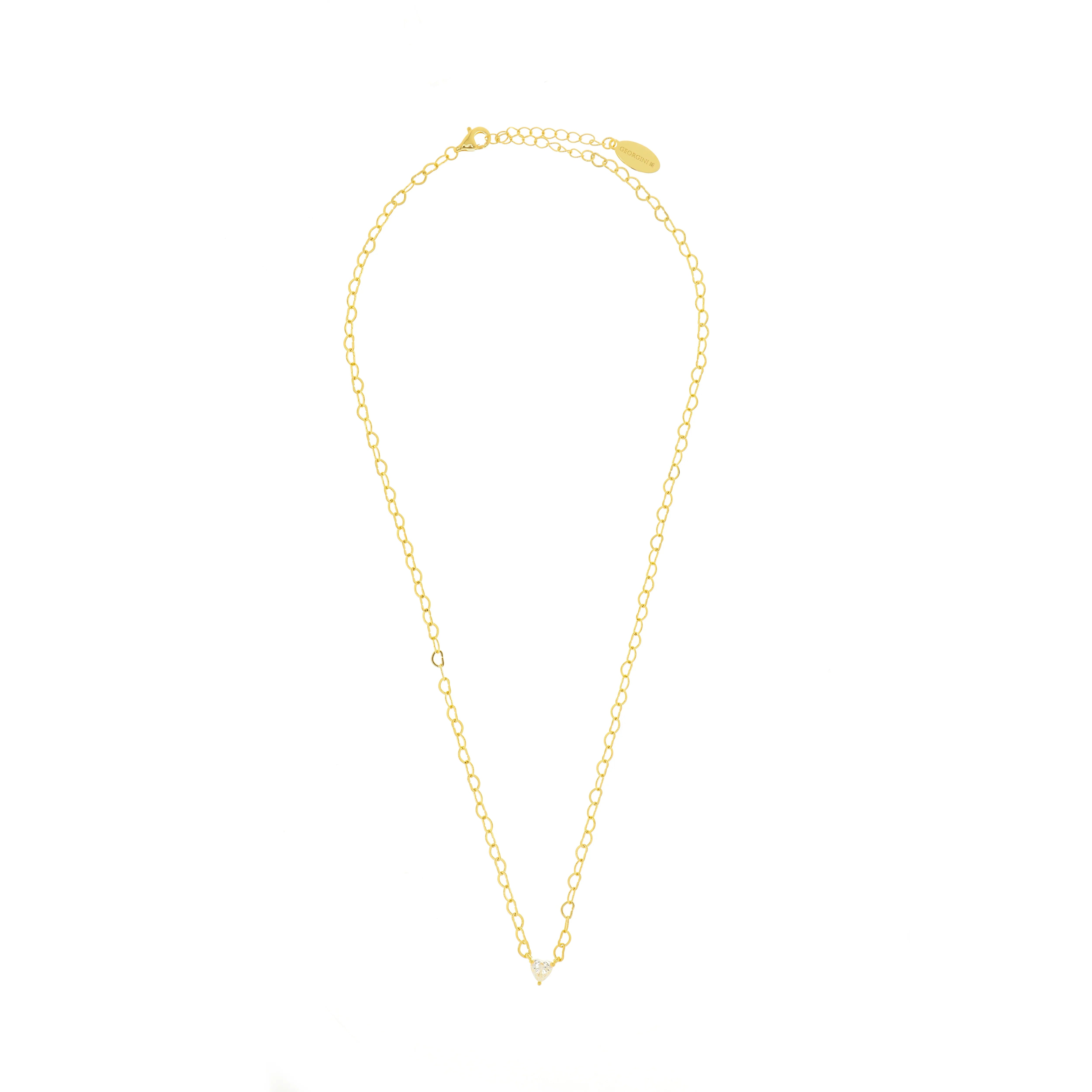 Georgini Sweetheart Heart Chain Necklace Gold