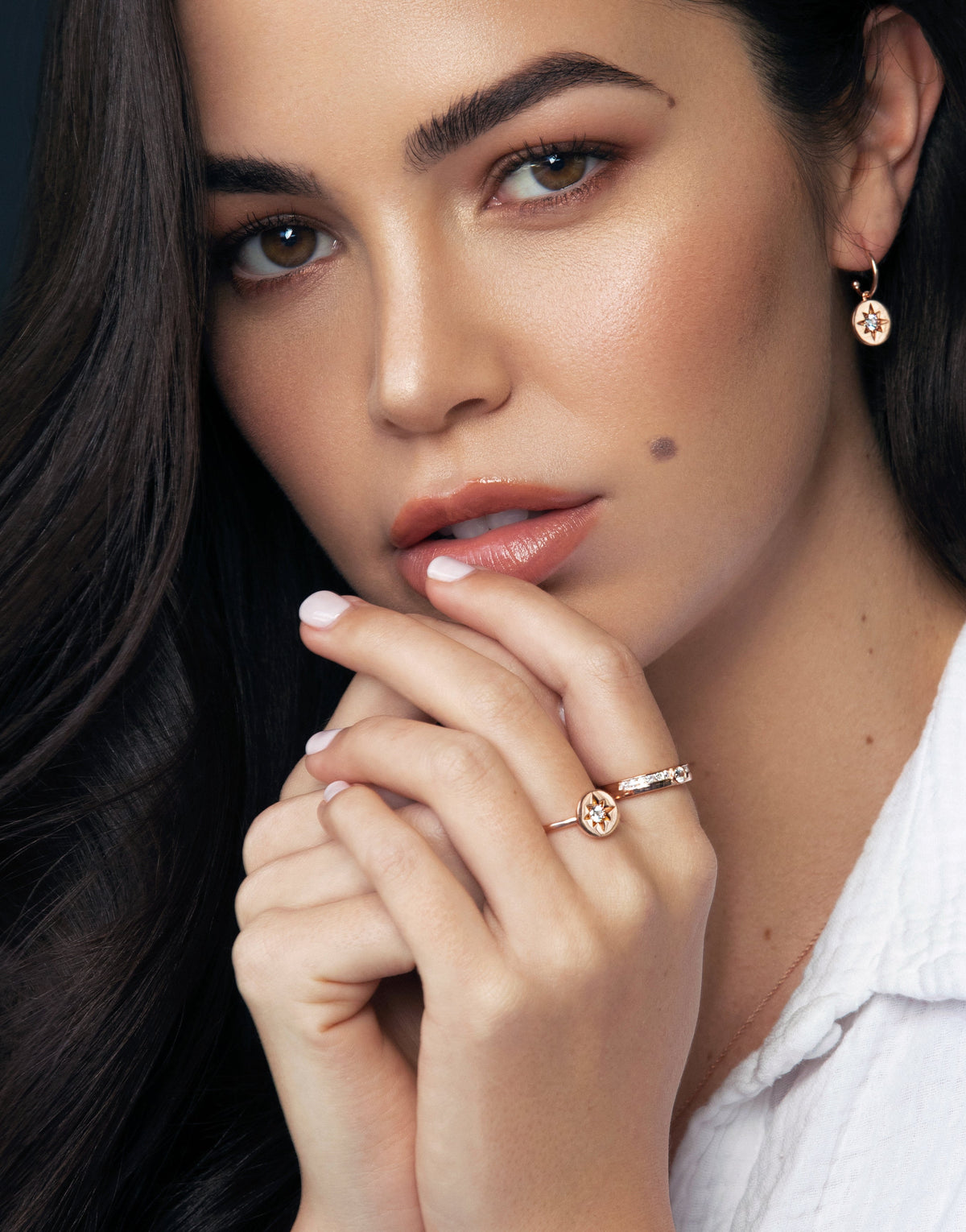 STELLAR LIGHTS ROSE GOLD RING