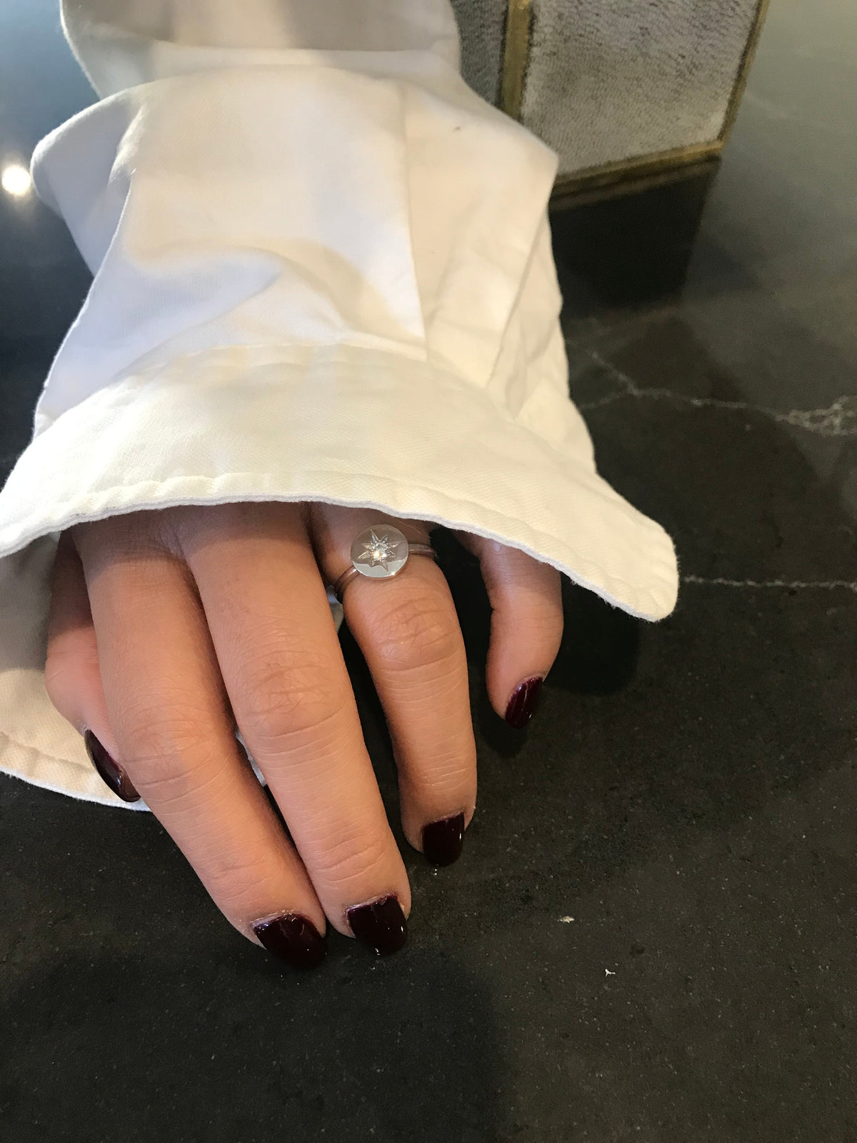STELLAR LIGHTS SILVER RING