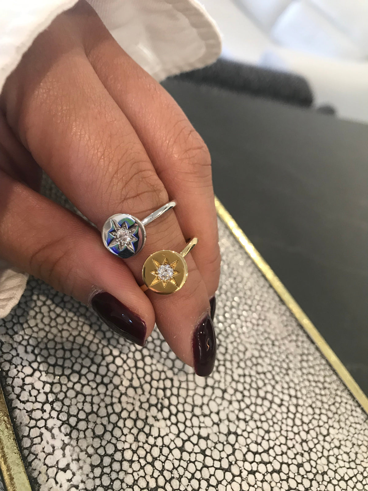 STELLAR LIGHTS SILVER RING